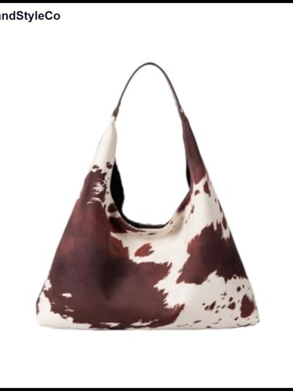 Suede Hobo Bag Large Capacity Tote Animal Print Shoulder Purse